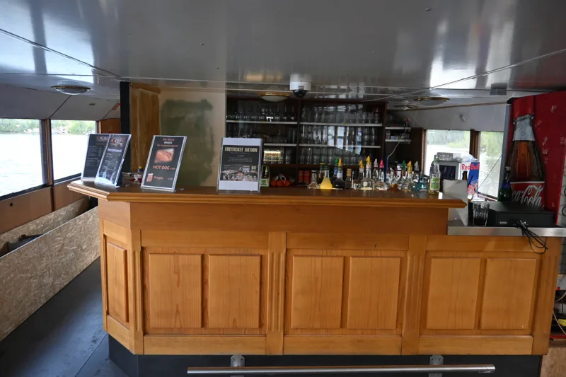 Bar in the saloon of MS Lex