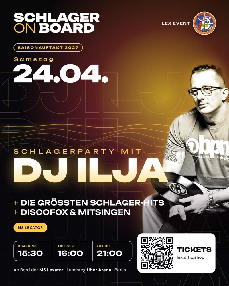Instagram-Flyer Schlager on Board · Saisonauftakt